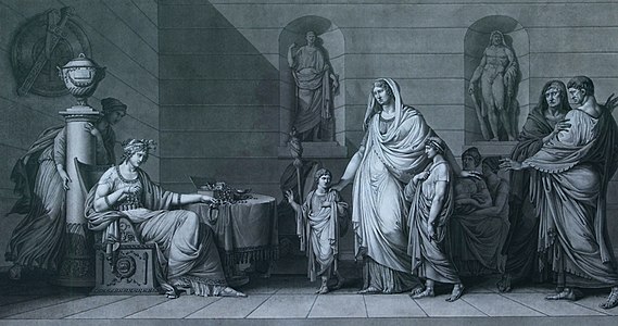 Cornelia, madre dei Gracchi (1795), Mougins, Museo d'arte classica di Mougins.