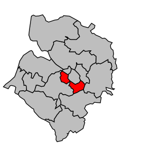 Kanton na mapě arrondissementu Abbeville