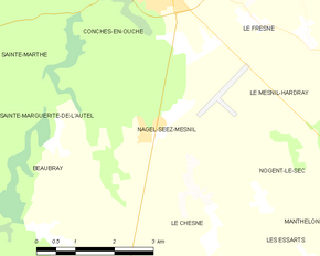 Poziția localității Nagel-Séez-Mesnil