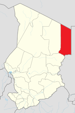 Amdjarass أم جرس is located in Chad