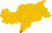 Map of comune of Salorno (autonomous province of Bolzano, region Trentino-Alto Adige-Südtirol, Italy).svg