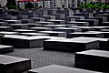 View of stelae from corner of Behrenstrasse and Ebertstrasse July 2014