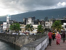 Moroni, capital of the Comoros, with the port and Badjanani Mosque Moroni harbour (2).jpg