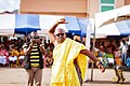 A man dancing to traditional music