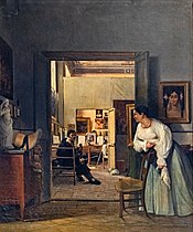 L'Atelier d'Ingres, (1818), Montauban, musée Ingres-Bourdelle.