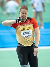 Nadine Kleinert-Schmitt belegte im Finale Rang acht