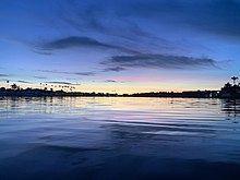 Newport Back Bay at sunset from a kayak Newport Back Bay At Sunset.jpg