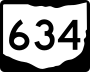 State Route 634 marker