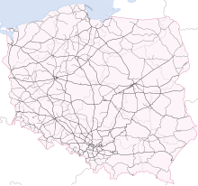 Description de l'image Poland rail map.svg.