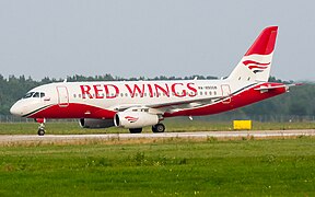 Soukhoï SuperJet 100 de Red Wings Airlines.