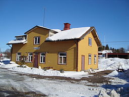 Järnvägsstationen i Ransta.