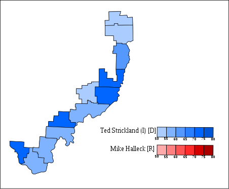 Results from the 2002 House Election in OH-6