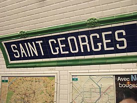 Sanktulo-Georges - Metroo de Parizo - sign.jpg