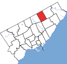 Scarborough-Agincourt in relation to the other Toronto ridings (2015 boundaries).png