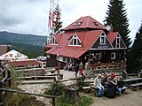 "Kamieńczyk" mountain shelter located near the waterfall