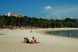 Tanjong Beach nell'isola di Sentosa