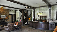 De lobby van Sheridan Inn