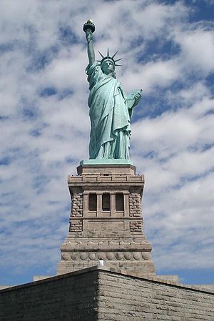 The Statue of Liberty front shot