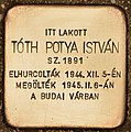 Tóth Potya István, Telepes utca 41.