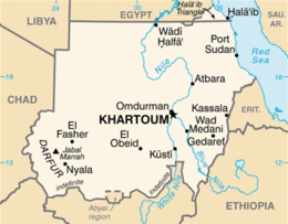 Sudan - Mappa