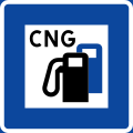 Tankstelle mit Erdgas