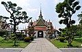 Entrée Est de Wat Arun et ses gardiens Yaksha