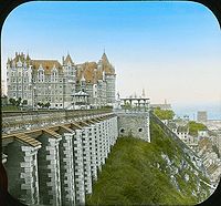 Dufferin Terrace and Chateau Frontenac, Quebec City, QC, asi 1895