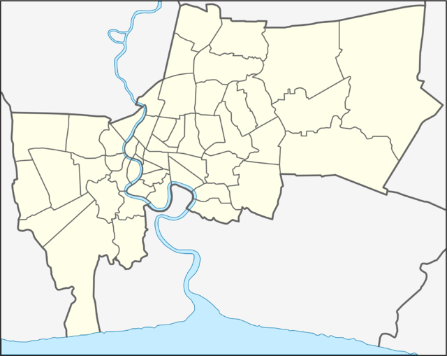 バンコクの位置（バンコク都内）