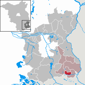 Poziția localității Tschernitz