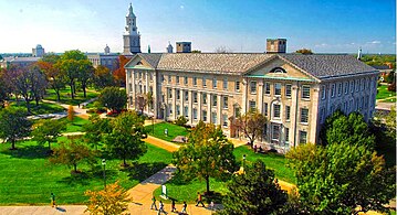 Crosby Hall with Hayes Hall in the background, 2012