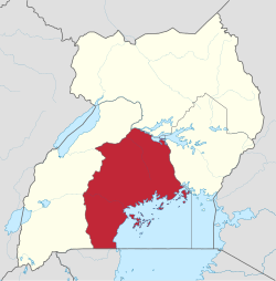 Uganda centrale - Localizzazione