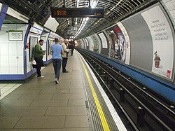 A Victoria line egyik vágánya