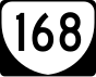 State Route 168 маркер