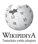 Wikipedia logo showing "Wikipedia: The Free Encyclopedia" in Aymara