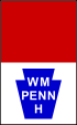 William Penn Highway marker.svg