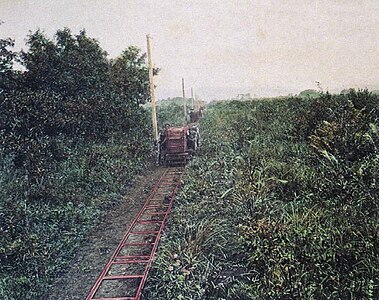 Yokohama Water Works: Iron pipeline route, Sagami-hara Tsumara Village, 1886–87