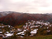 Панорамна снимка на Грашево през есента