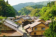 大森の町並み（観世音寺から南を眺める）