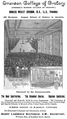 Advertisement for Emerson College of Oratory, 1891, with views of interior