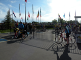 Riders prepare for the start of The Ride to Conquer Cancer