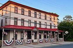 Former Central Hotel on Main Street, part of the Mays Landing Historic District