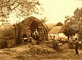 Le four du village. Léonas. Lanvénégen (photographie de Philippe Tassier, entre 1908 et 1912).