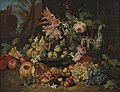Stillleben mit Früchten und Blumen, um 1675, Öl auf Leinwand, 74,9 × 97,3 cm, Museum Boijmans Van Beuningen, Rotterdam