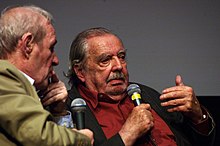 Alain Tanner répondant à André S. Labarthe à la Cinémathèque française.JPG