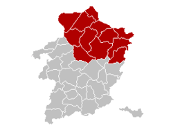 Location of the arrondissement in Limburg