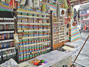 Jewellery stall on Bandra Linking Road in Mumbai