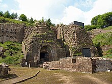 Two of the furnaces of the Blaenavon Ironworks Blaenafon Ironworks -two furnaces-24May2008.jpg