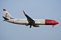 Boeing 737-800 of Norwegian at London Gatwick Airport.