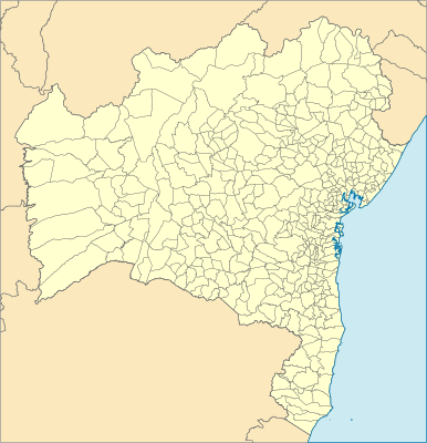 Карта розташування Бразилія Баїя