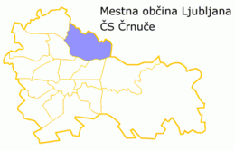 Distretto di Črnuče – Mappa